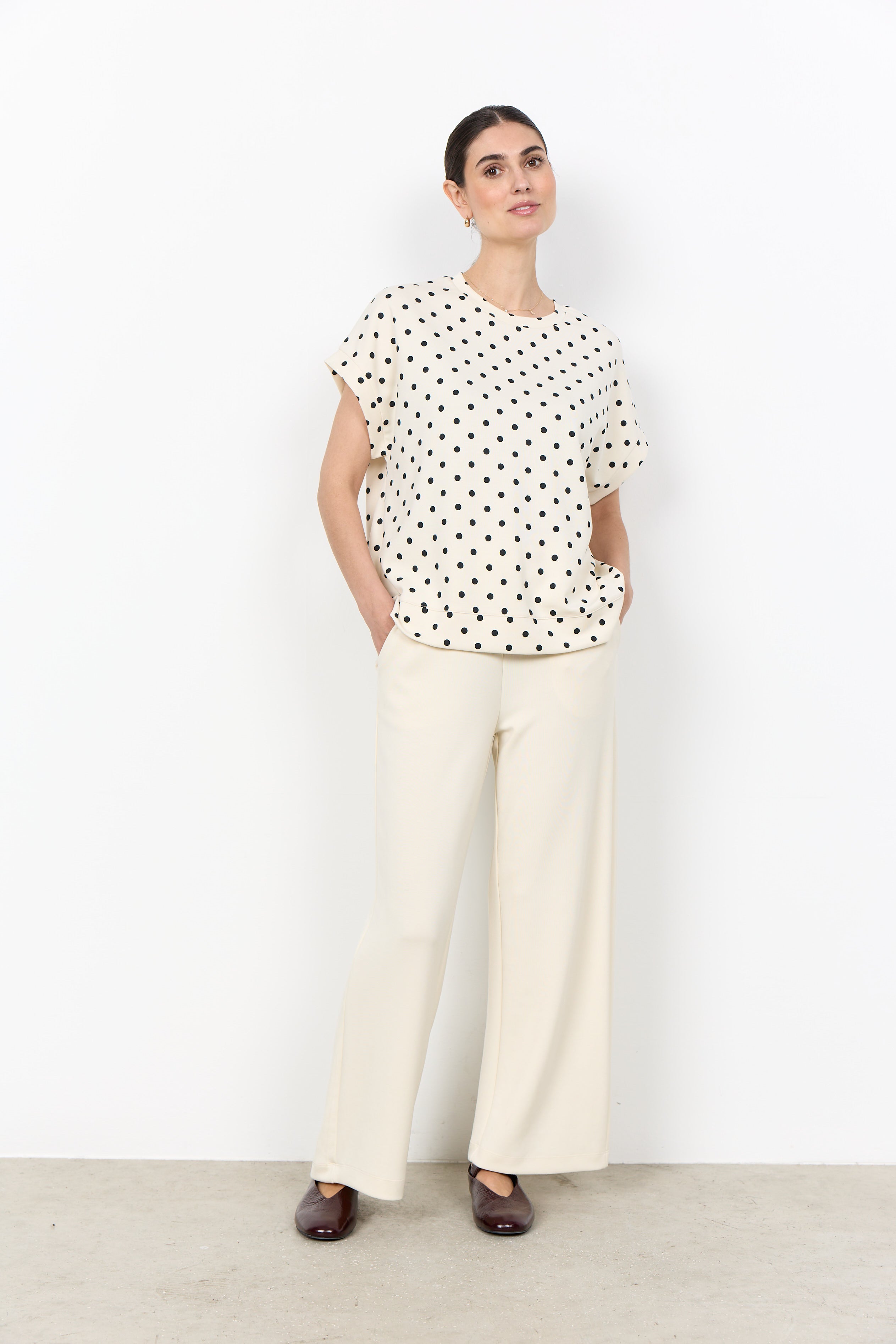 Soyaconcept Godiva Spot Print Top