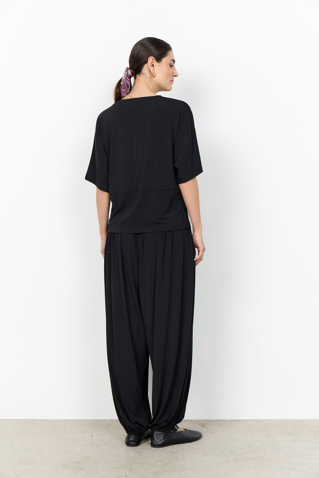 Soyaconcept Glenna Fluid Slouchy T-shirt - Black