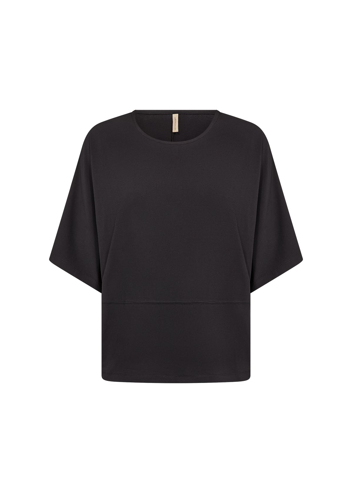 Soyaconcept Glenna Fluid Slouchy T-shirt - Black