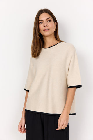 Soyaconcept Dollie Contrast Trim Knit