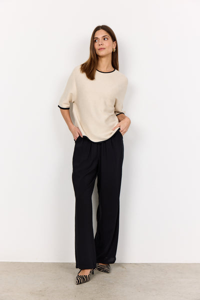 Soyaconcept Dollie Contrast Trim Knit