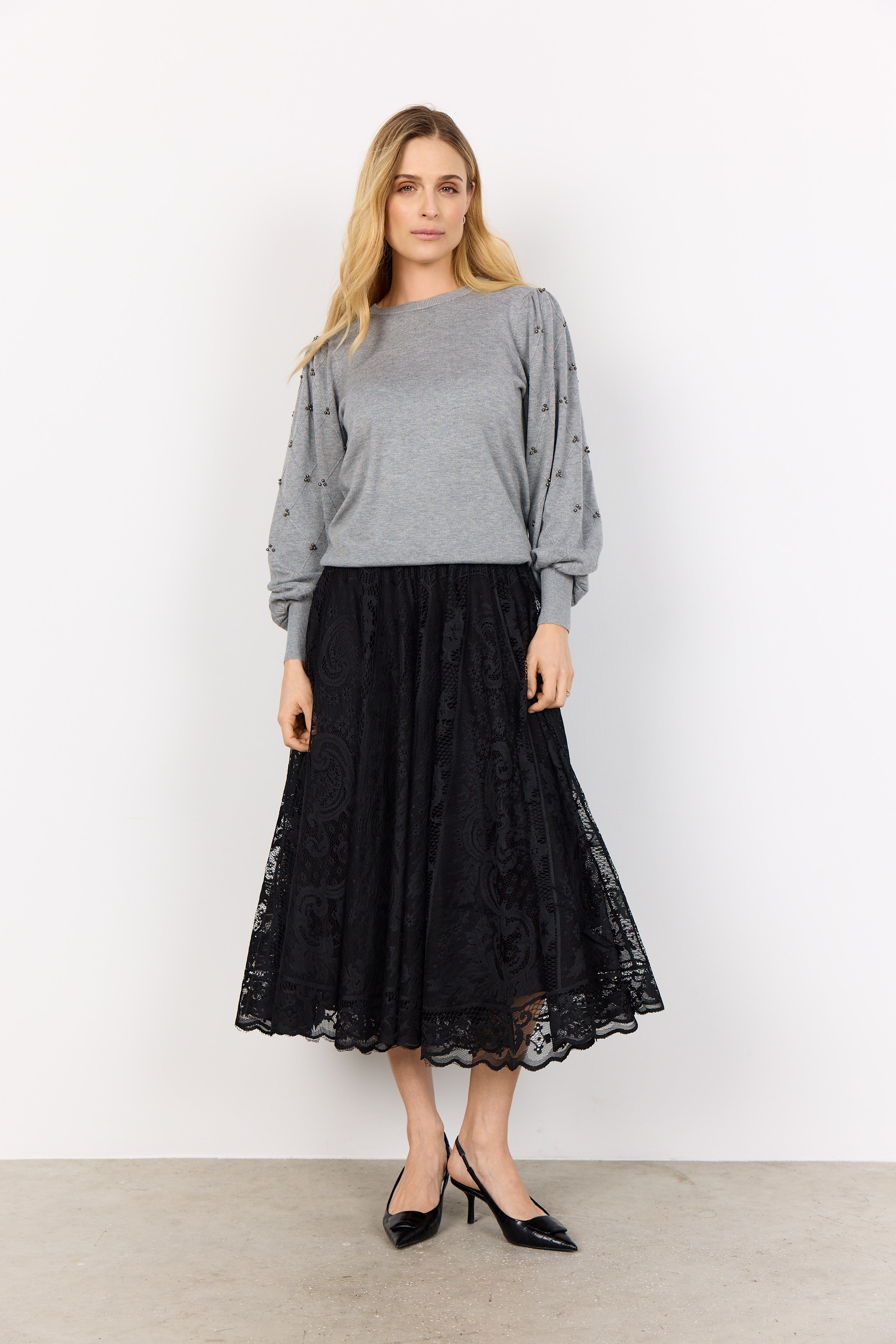 Soyaconcept Dollie Diamond Bead Embellished Jumper