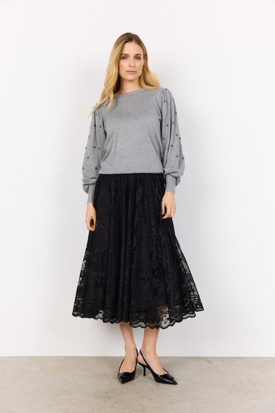 Soyaconcept Dollie Diamond Bead Embellished Jumper