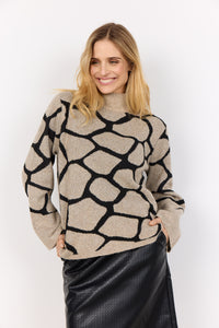 Soyaconcept Ancona 2 Patterned Rollneck Jumper