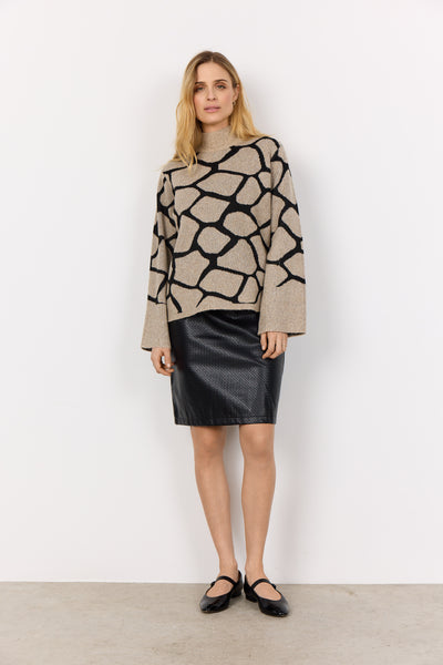 Soyaconcept Ancona 2 Patterned Rollneck Jumper