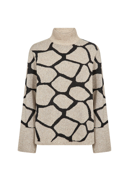 Soyaconcept Ancona 2 Patterned Rollneck Jumper