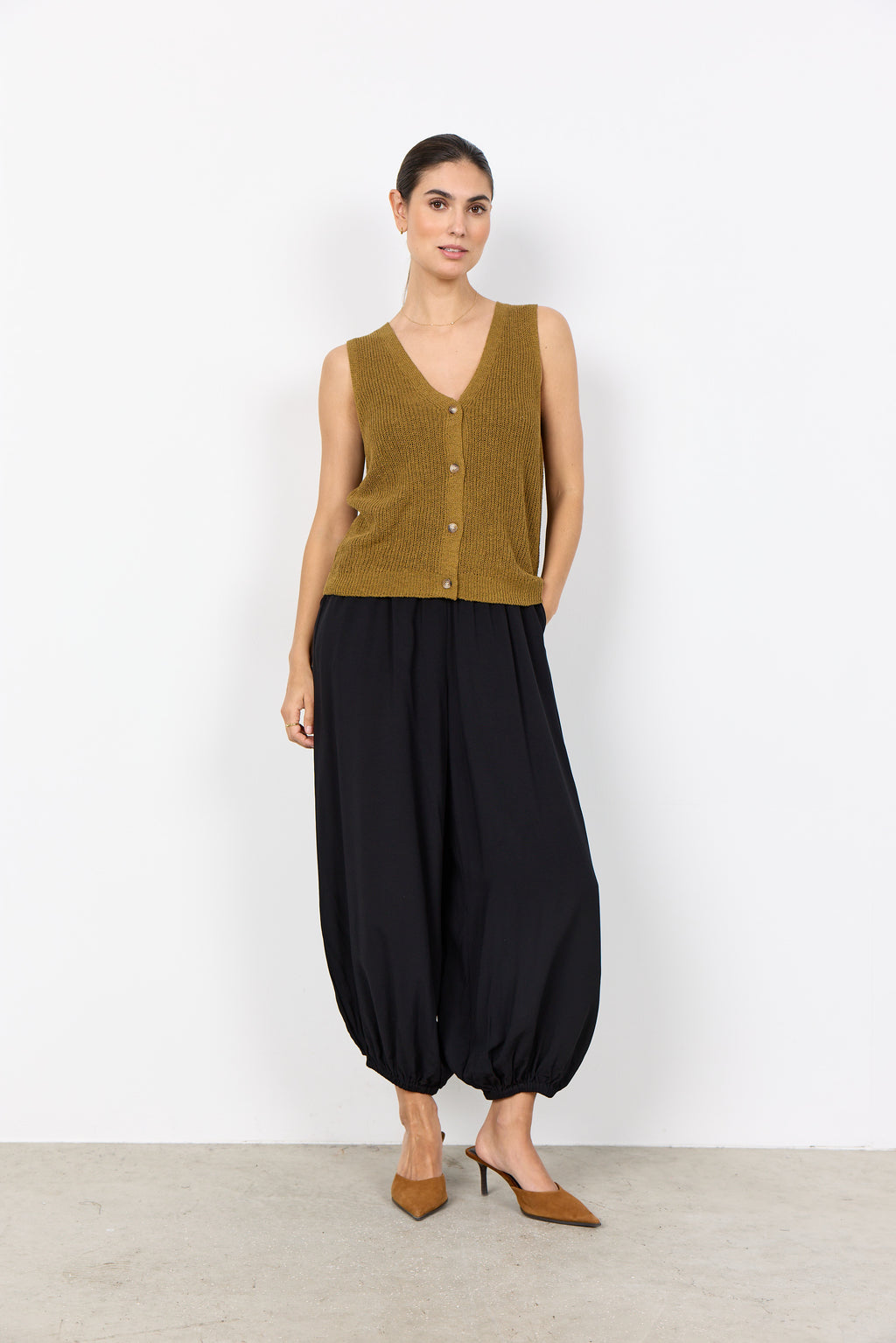 Soyaconcept Felizia Knitted Button Through Vest
