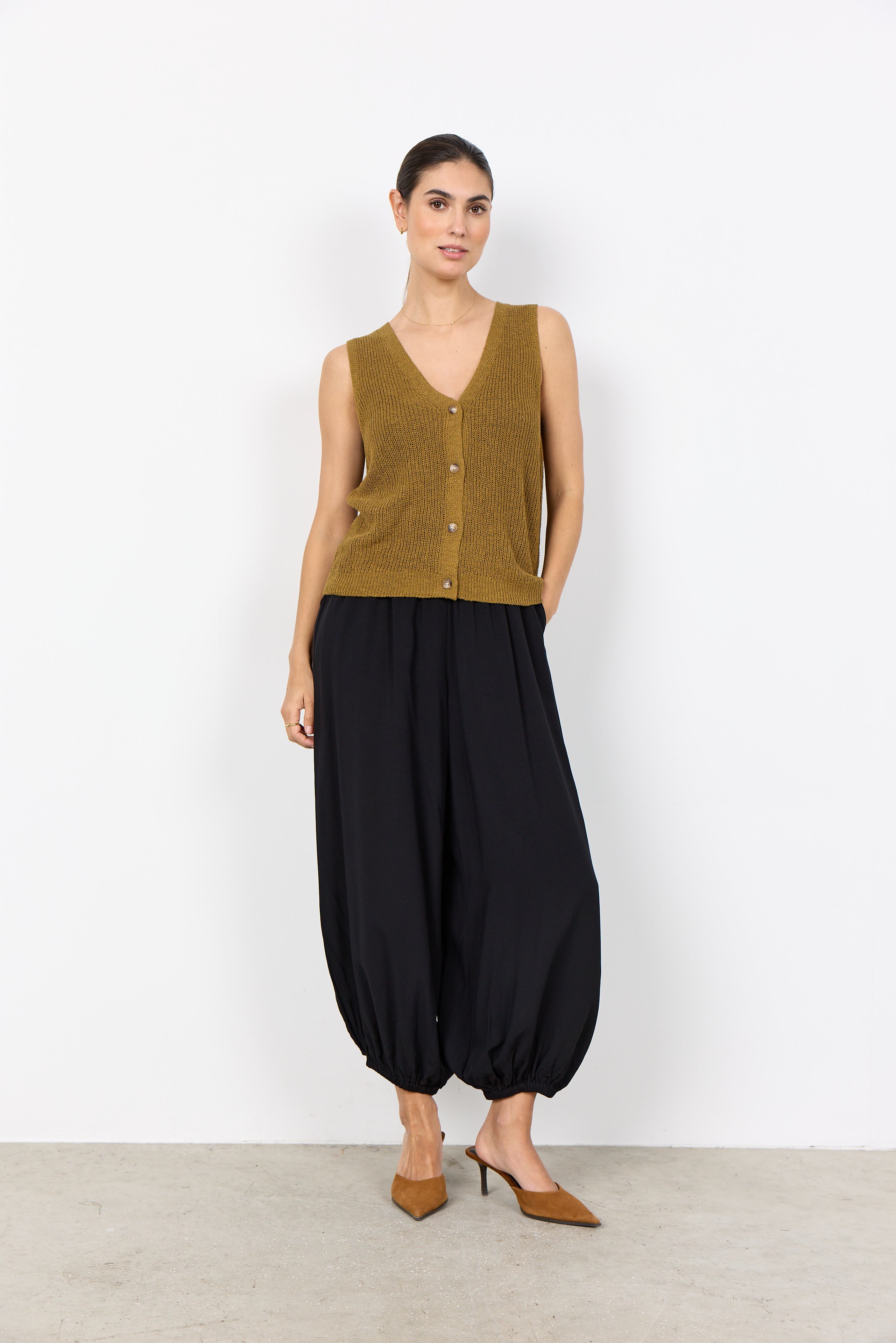 Soyaconcept Felizia Knitted Button Through Vest