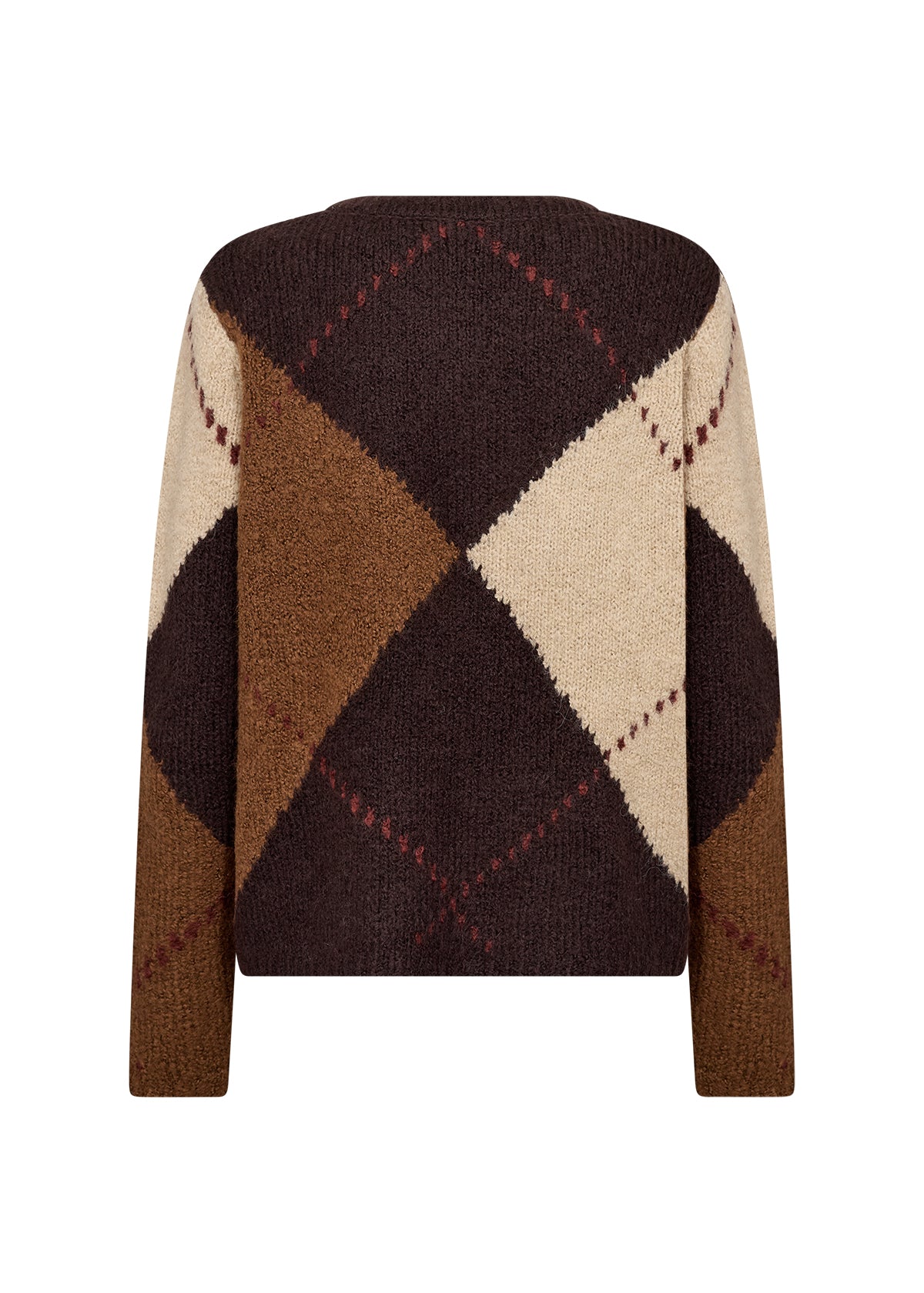 Soyaconcept Hager Chunky Argyle Knit Jumper