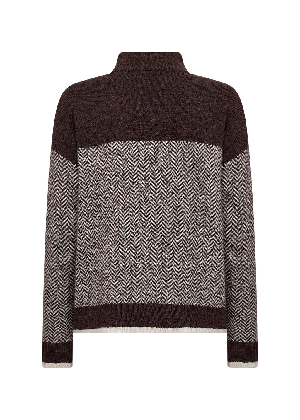 Soyaconcept Nessie Herringbone Panel Knit Jumper