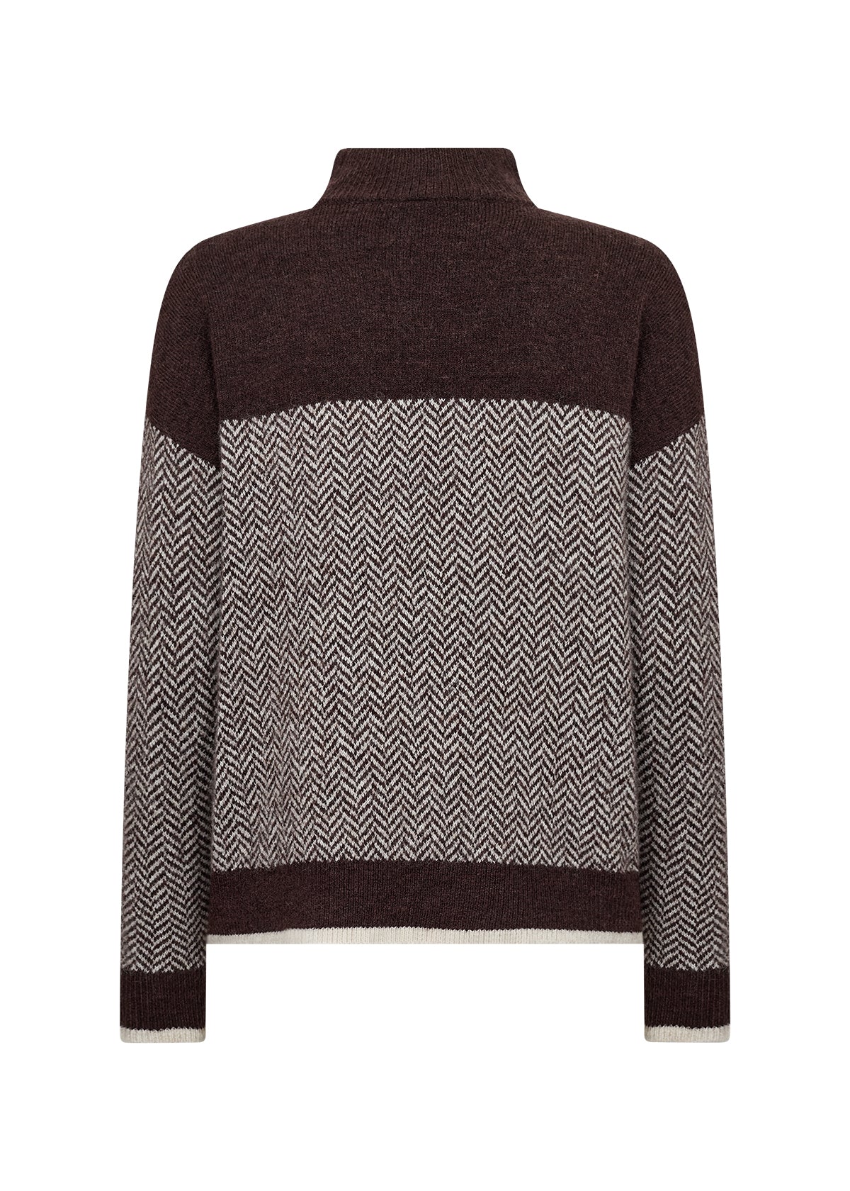 Soyaconcept Nessie Herringbone Panel Knit Jumper