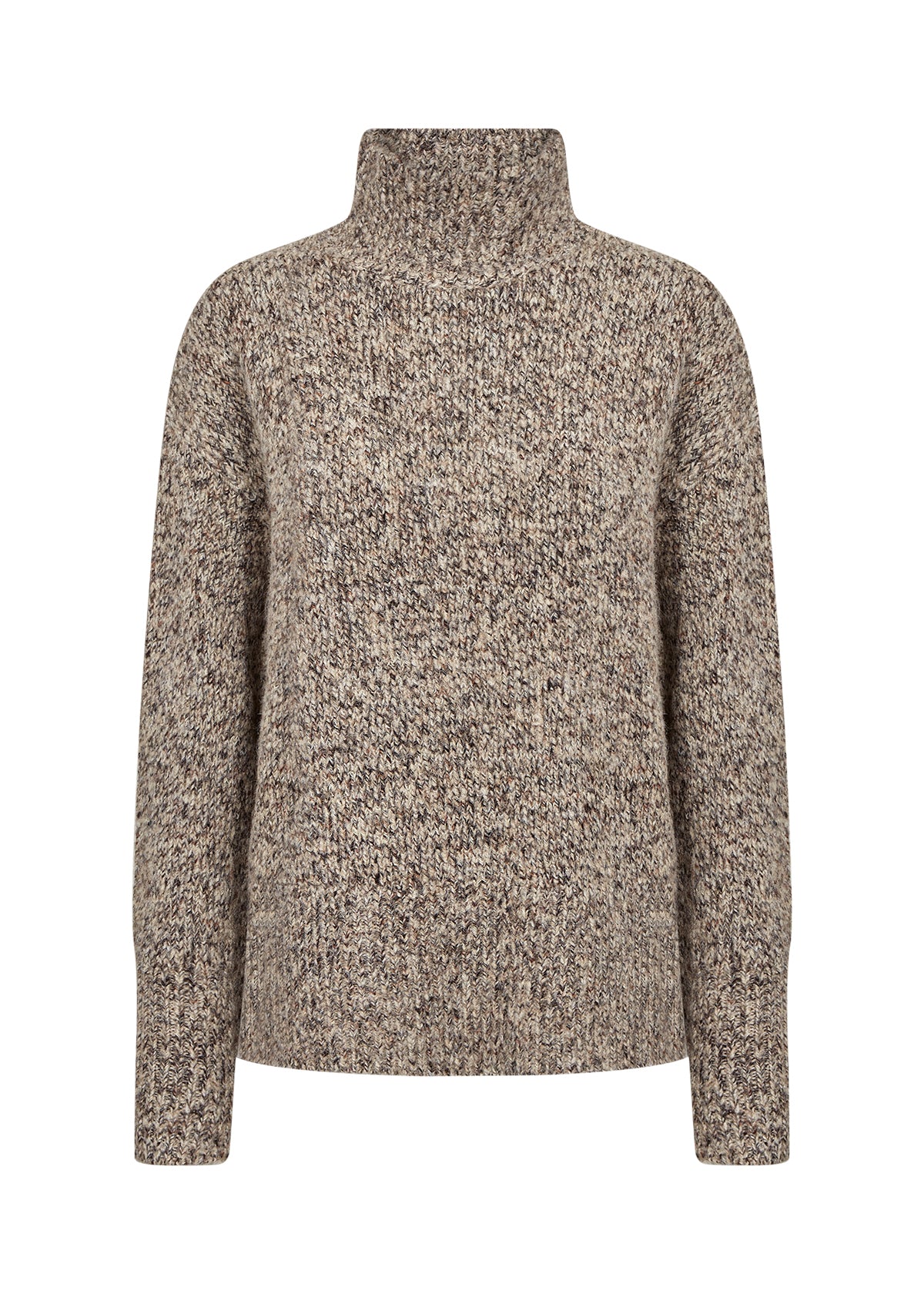 Soyaconcept Halina High Neck Melange Knit Jumper