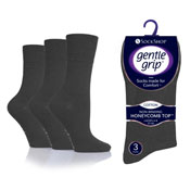 Ladies Gentle Grip 3 Pack Socks