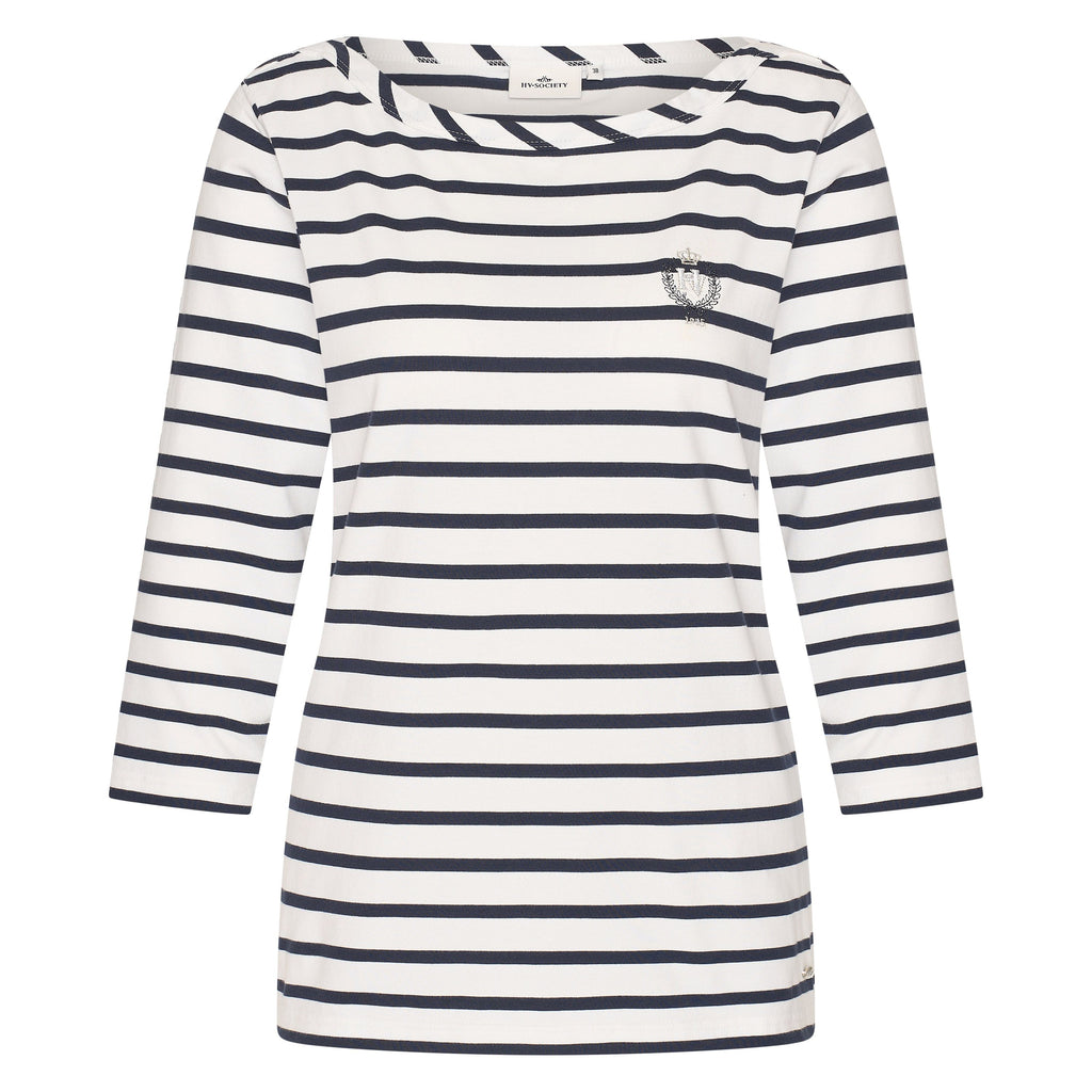 HV Society Tracy Striped Jersey Top