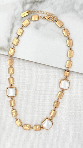 Envy Gold & Pearl Chunky Necklace