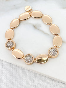 Envy Diamante Pebble Stretch Bracelet