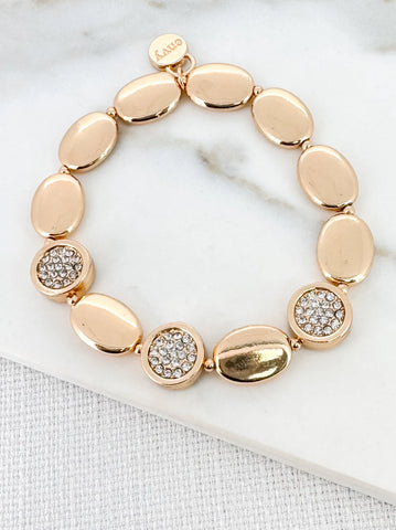 Envy Diamante Pebble Stretch Bracelet