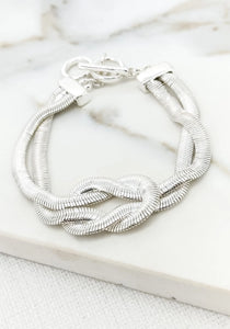 Envy Silver Chain Knot Bracelet