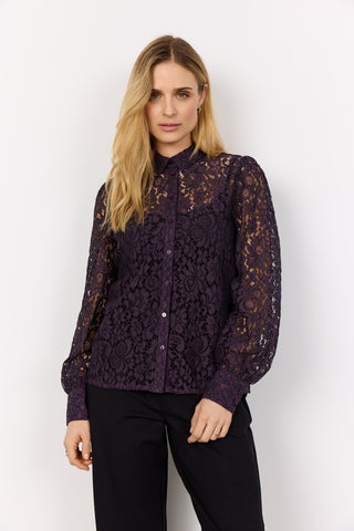 Soyaconcept Lace Shirt - Purple