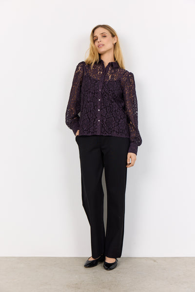 Soyaconcept Lace Shirt - Purple