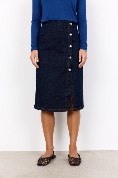 Soyaconcept Kimberly Denim Asymmetric Skirt