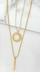 Envy Gold Long Multi Chain Necklace