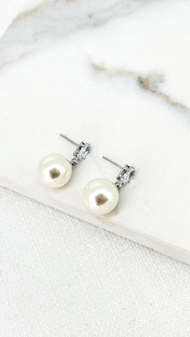 Envy Pearl Mini Drop Earrings