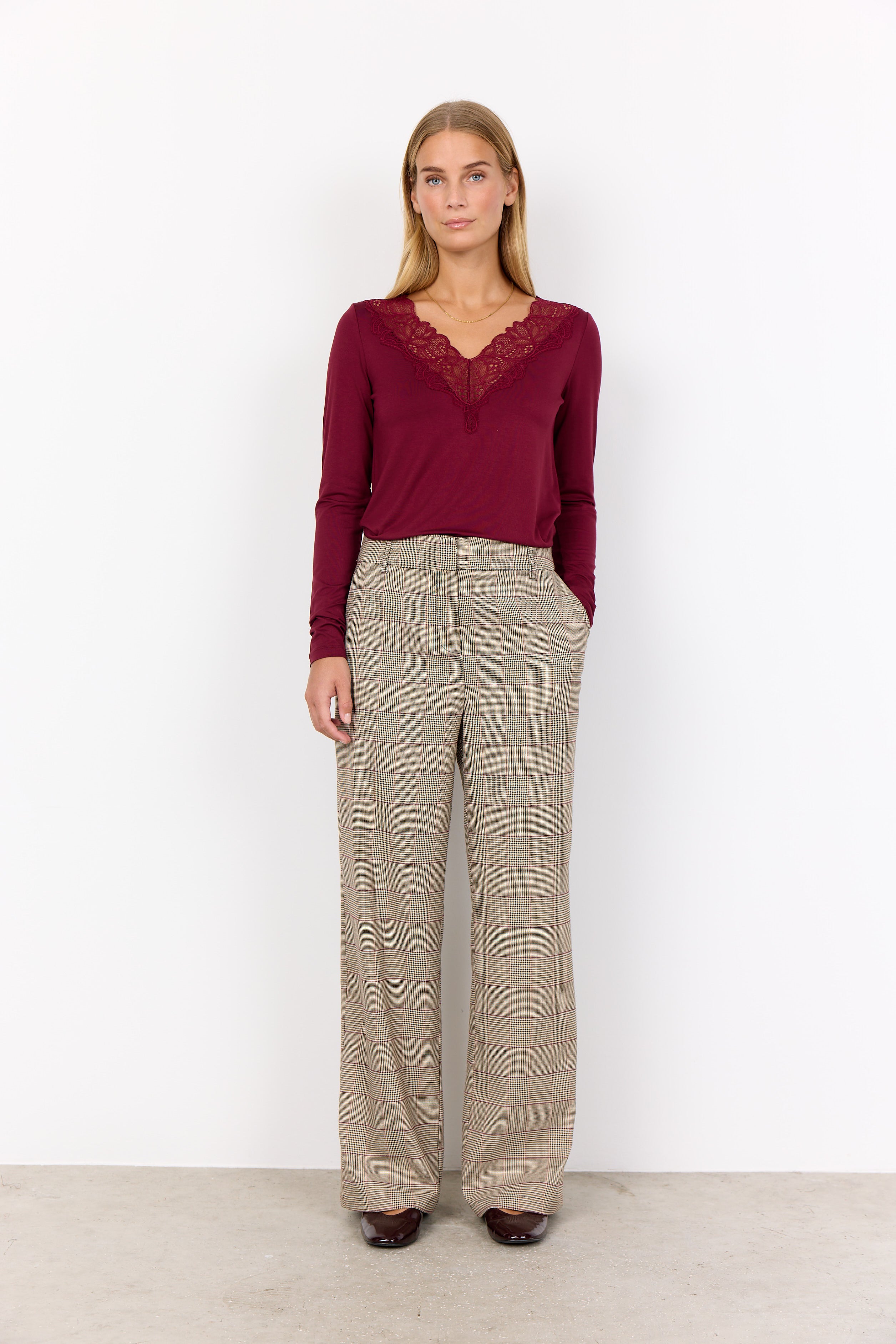 Soyaconcept Venetia Check Trousers