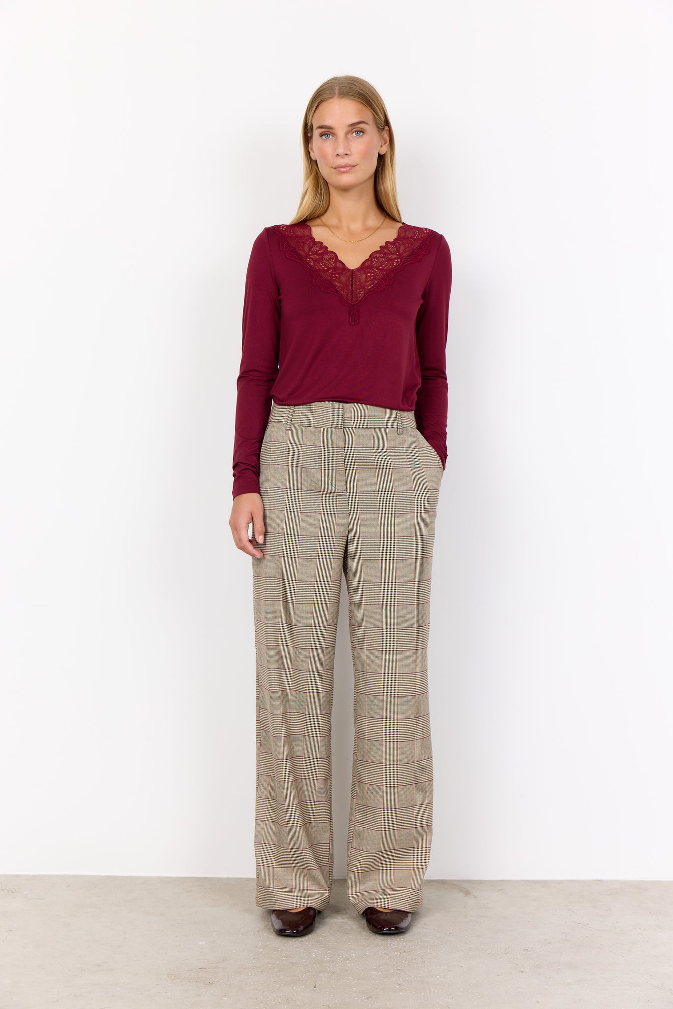 Soyaconcept Venetia Check Trousers