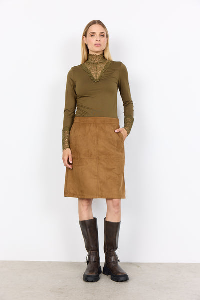 Soyaconcept Vesna Faux Suede Skirt