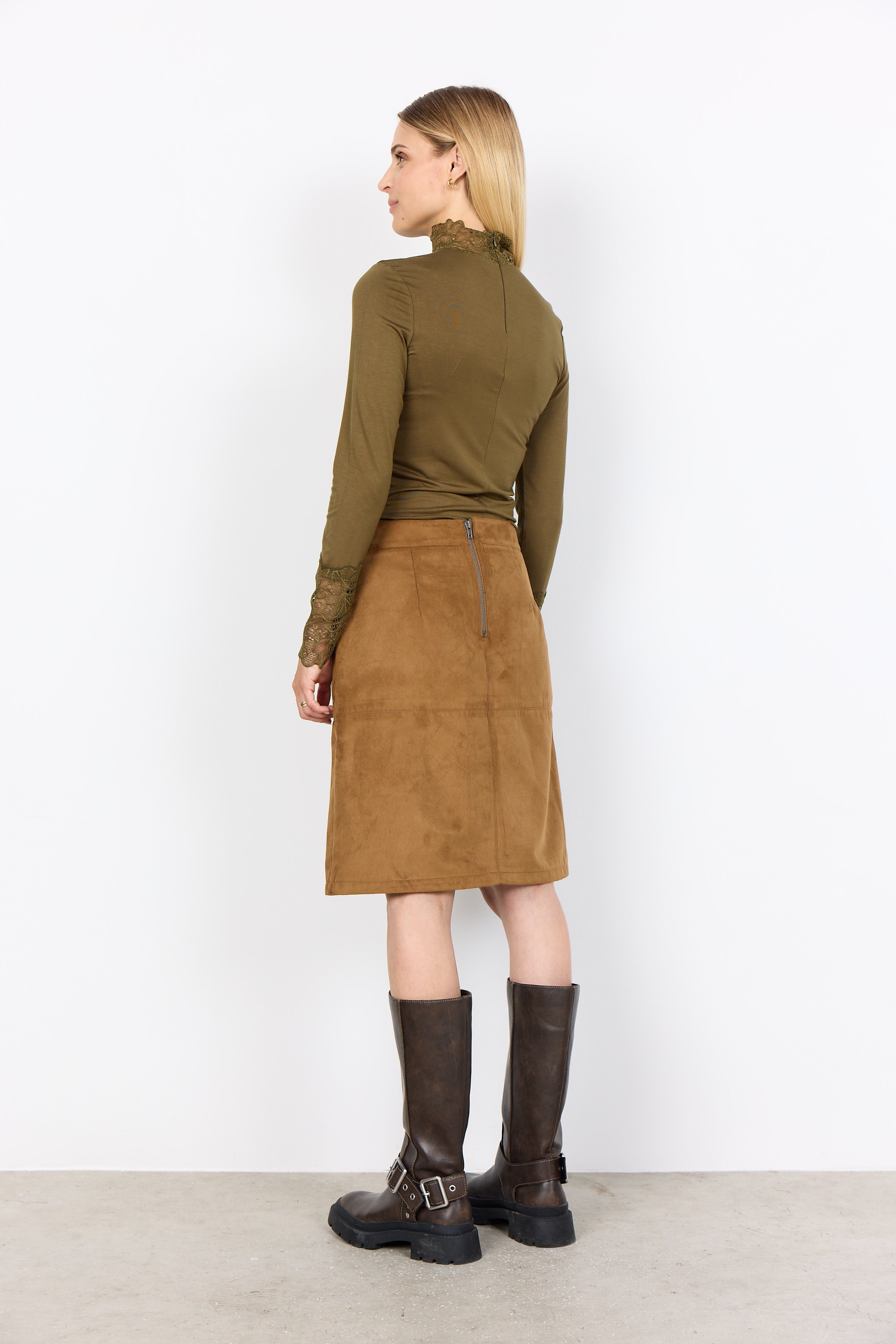 Soyaconcept Vesna Faux Suede Skirt