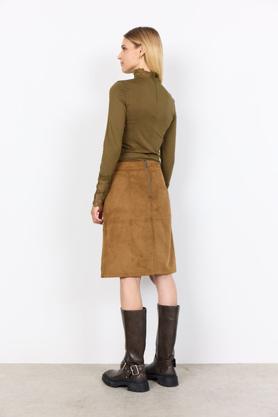 Soyaconcept Vesna Faux Suede Skirt