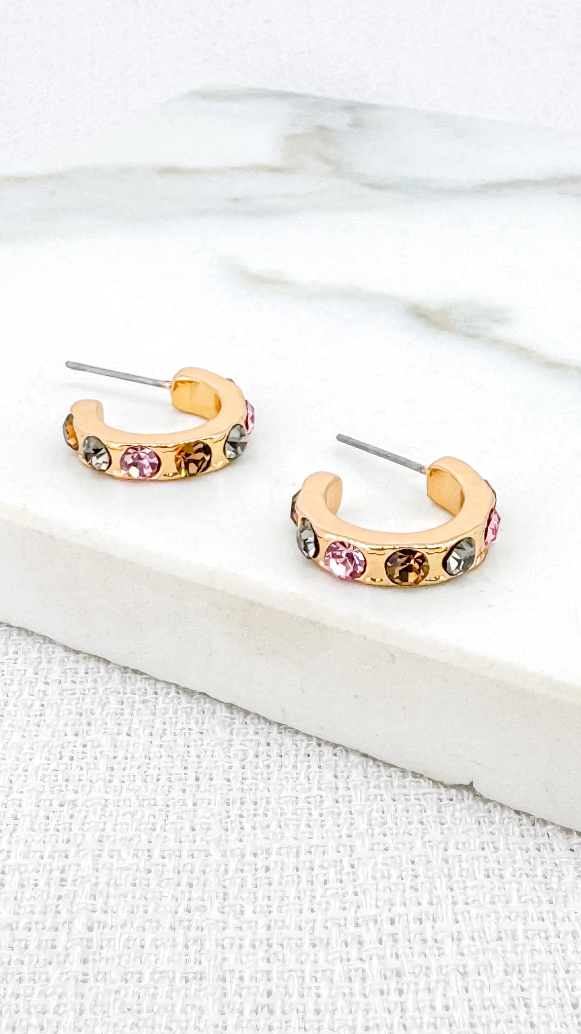 Envy Multicolour Jewel Mini Hoops