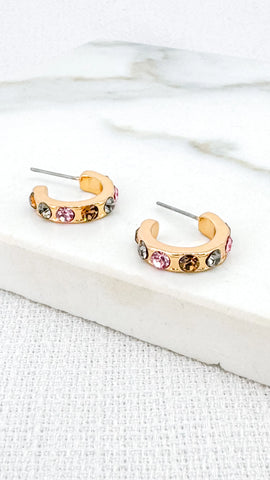 Envy Multicolour Jewel Mini Hoops