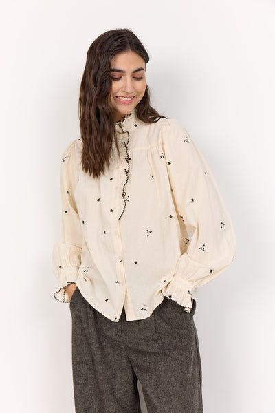 Soyaconcept Viben Floral Ruffle Shirt