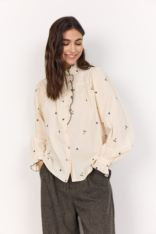 Soyaconcept Viben Floral Ruffle Shirt