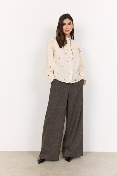 Soyaconcept Viben Floral Ruffle Shirt