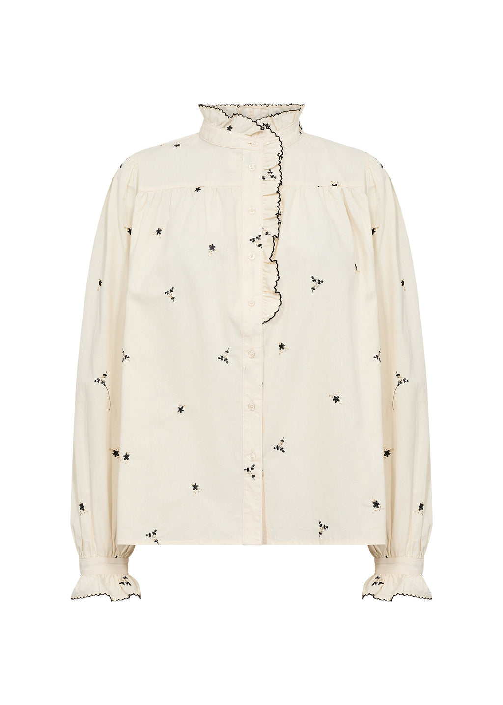 Soyaconcept Viben Floral Ruffle Shirt