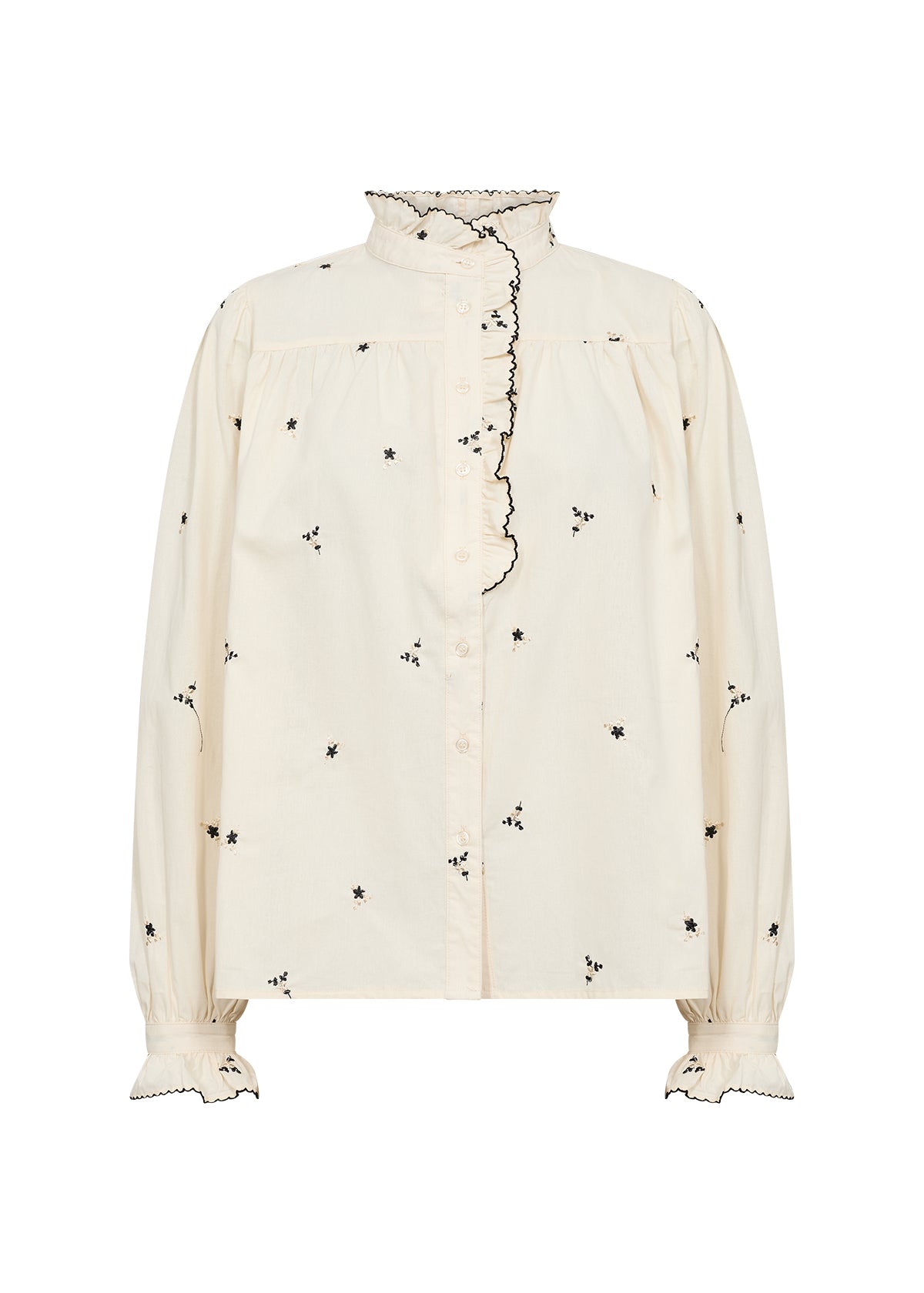 Soyaconcept Viben Floral Ruffle Shirt