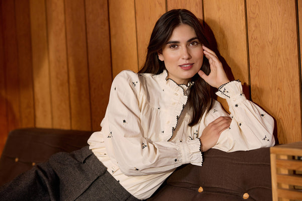Soyaconcept Viben Floral Ruffle Shirt
