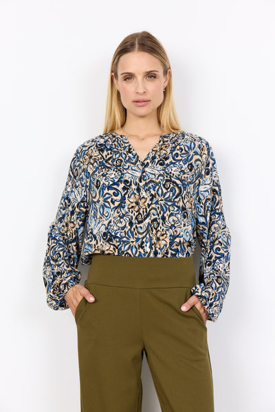 Soyaconcept Vava V-Neck Floral Blouse