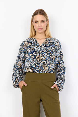Soyaconcept Vava V-Neck Floral Blouse