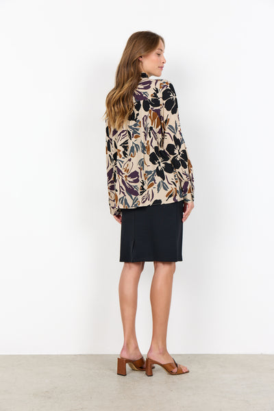 Soyaconcept Annemai Tie Neck Floral Blouse