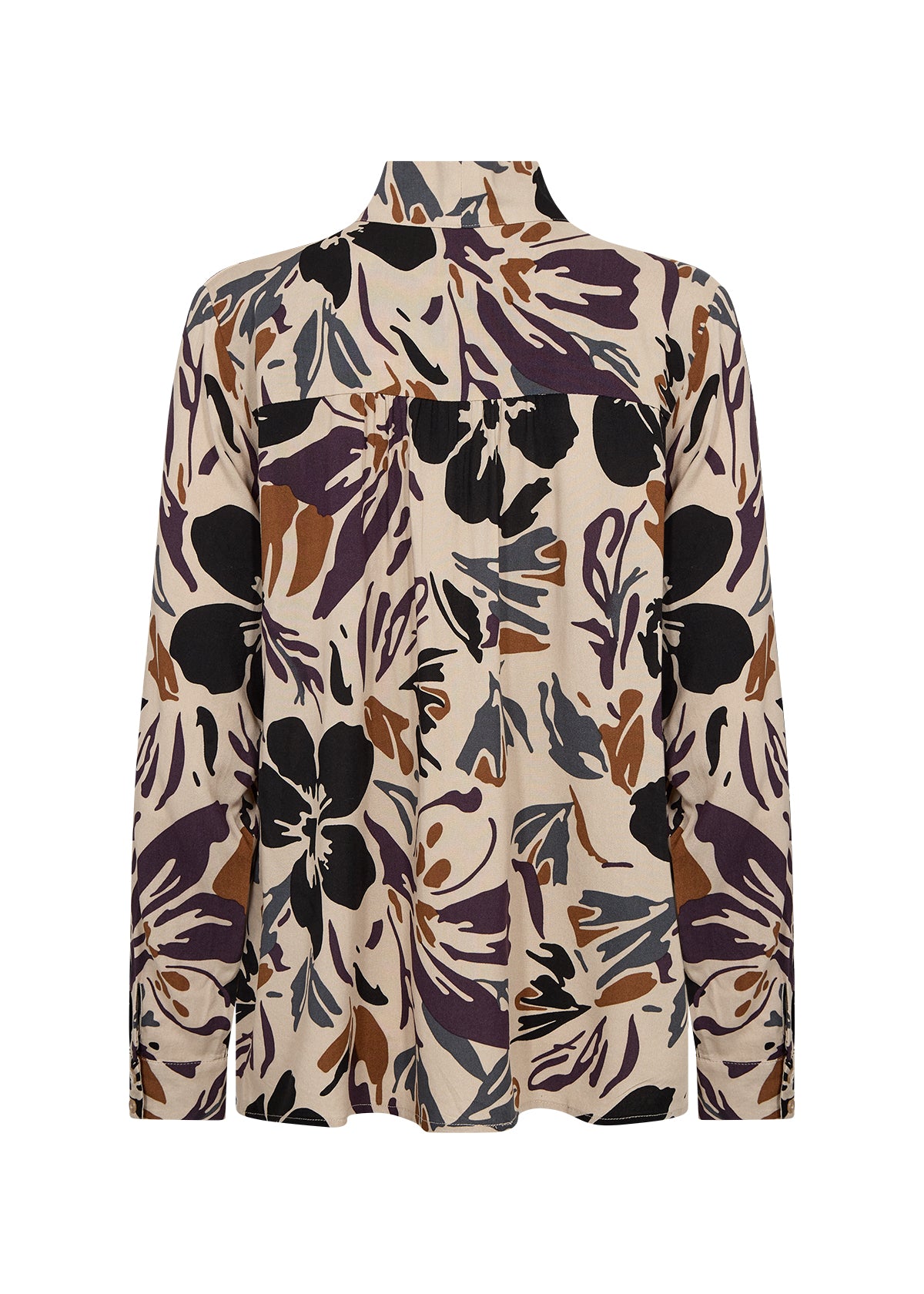 Soyaconcept Annemai Tie Neck Floral Blouse