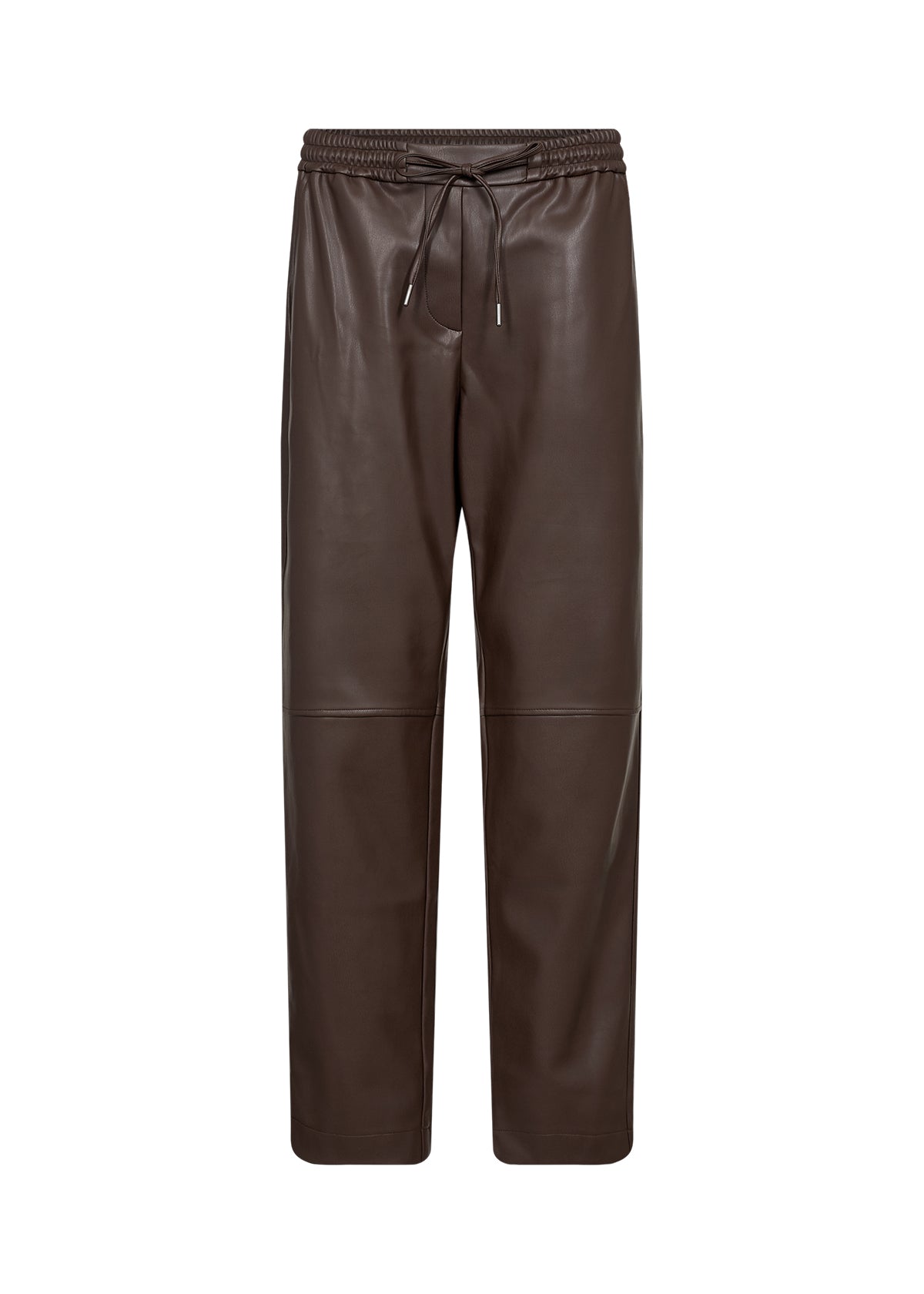 Soyaconcept Beckie Faux Leather Drawstring Trousers