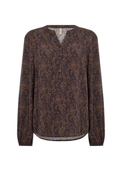Soyaconcept Aster V-Neck Paisley Top