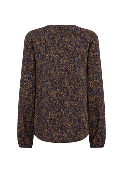 Soyaconcept Aster V-Neck Paisley Top
