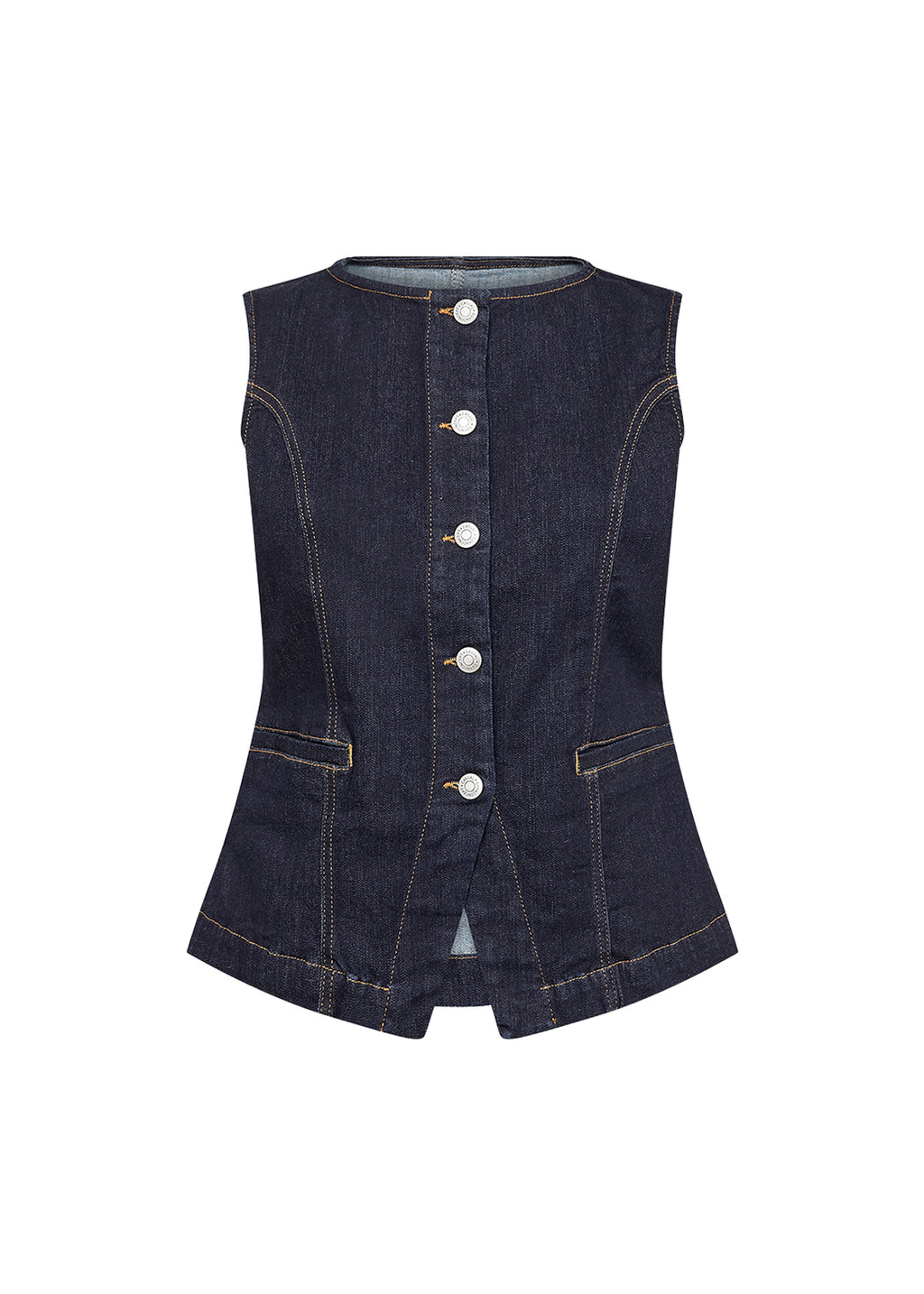Soyaconcept Kimberly Dark Wash Denim Waistcoat