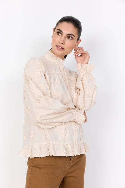 Soyaconcept Barbra Floral Appliqué Blouse