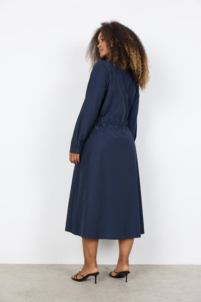 Soyaconcept Netti Long Midi Shirt Dress - Navy